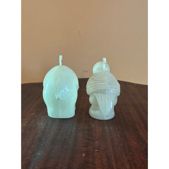 Vintage Rosbro Parrot and Elephant Ornaments Set of 2 - Picture 4 of 7